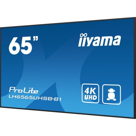 Monitor profesional iiyama 64.5? 4K Ultra HD LED IPS 800cd/m² Android 4GB/32GB WiFi