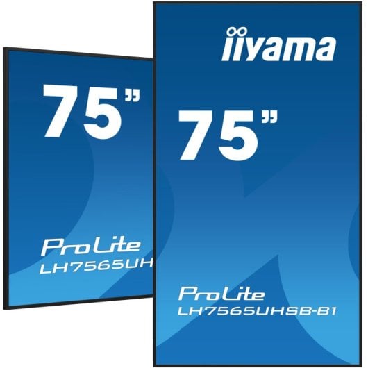 iiyama LH7575UHS-B1AG 75″ 4K UHD IPS 500cd/m² HDMI DP USB Android 11 WiFi 24/7-Display