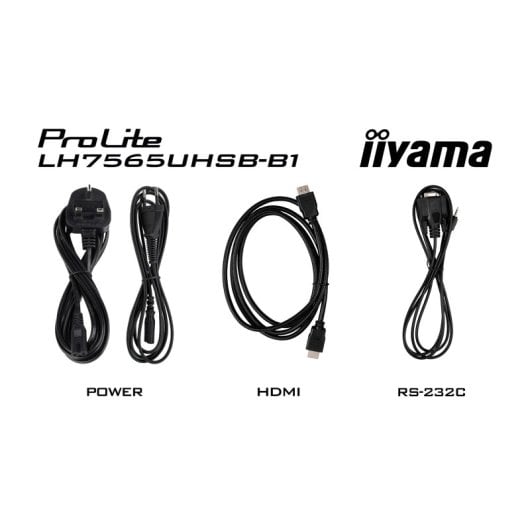 iiyama LH7575UHS-B1AG 75″ 4K UHD IPS 500cd/m² HDMI DP USB Android 11 WiFi 24/7-Display