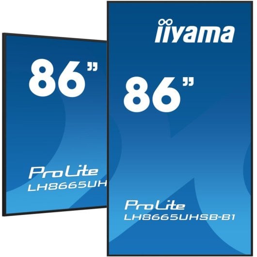 Pantalla iiyama LH8665UHSB-B1 86? 4K UHD 800 cd/m² Android 11 WiFi 24/7 IPS