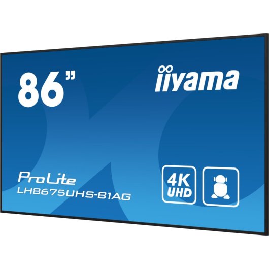 Monitor de señalización digital iiyama 85.6? 4K UHD IPS 500 nits Android 11 4GB/32GB