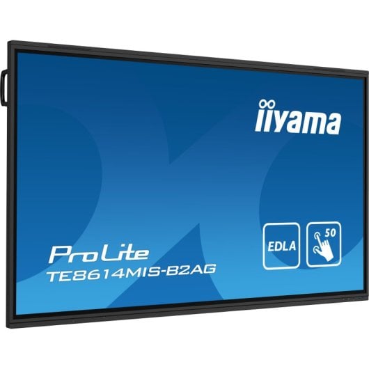 Pantalla interactiva iiyama PROLITE TE8614MIS-B2AG 86? 4K 50 puntos táctiles Android 13 WiFi