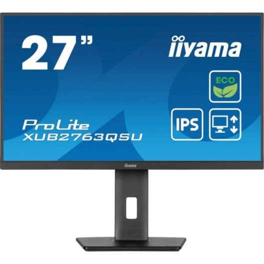 Moniteur iiyama ProLite XUB2763QSU-B1 27 pouces QHD 100 Hz IPS Eye Safe Hub USB à hauteur réglable