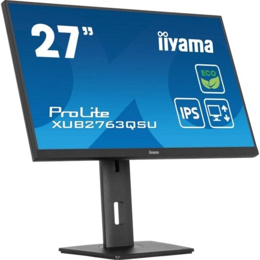 Moniteur iiyama ProLite XUB2763QSU-B1 27 pouces QHD 100 Hz IPS Eye Safe Hub USB à hauteur réglable