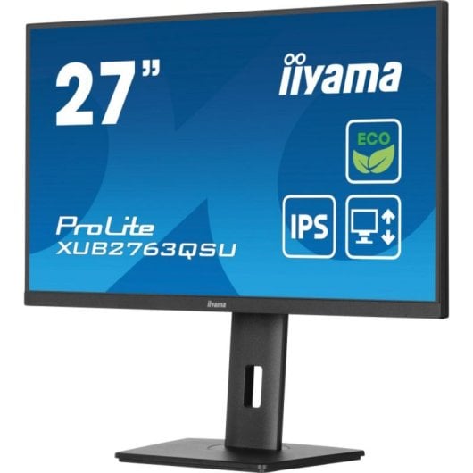 Moniteur iiyama ProLite XUB2763QSU-B1 27 pouces QHD 100 Hz IPS Eye Safe Hub USB à hauteur réglable