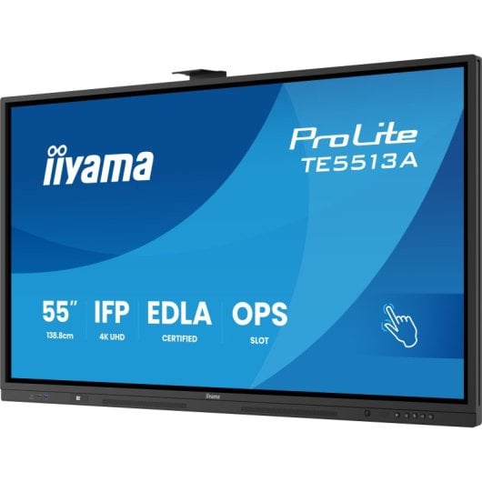 Monitor interactivo iiyama 85.6? 4K Ultra HD PureTouch-IR 40pt Android 8GB/128GB Wi-Fi 6