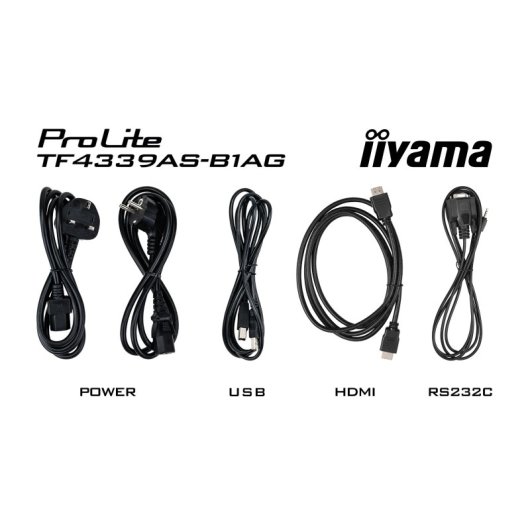iiyama ProLite 43″ 4K Ultra HD IPS Android 11 Touch-Monitor 500cd/m² 40 Berührungen