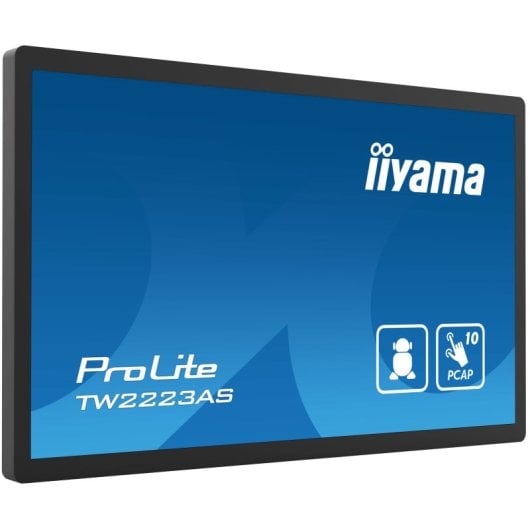 Écran tactile interactif iiyama TW2223AS-B2 21,5 pouces Full HD 10 points avec Android 12 Wi-Fi