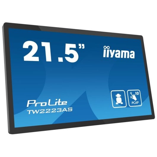 Écran tactile interactif iiyama TW2223AS-B2 21,5 pouces Full HD 10 points avec Android 12 Wi-Fi