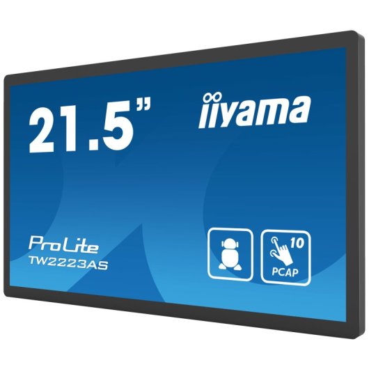 Écran tactile interactif iiyama TW2223AS-B2 21,5 pouces Full HD 10 points avec Android 12 Wi-Fi