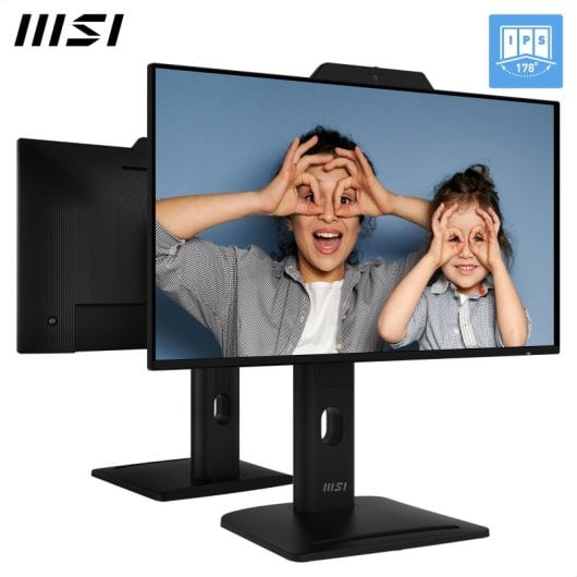 MSI Pro MP242PMG Monitor 23.8" IPS FullHD 120Hz USB HDMI DisplayPort com Altifalantes e Câmara