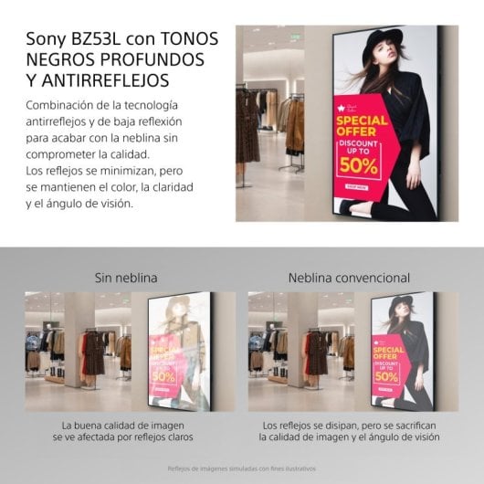 Moniteur Sony BRAVIA FW-98BZ53L 4K UHD 98″ 780 nits Antireflet 32 Go Android
