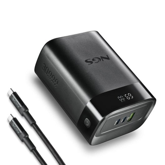Batterie portable NGS TWIX 30 30 000 mAh 140 W PD 3.1 PPS QC 3.0 LED noire