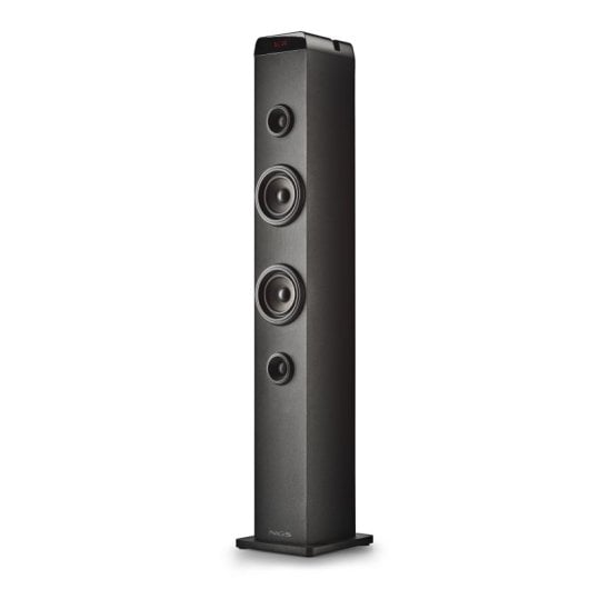 Altavoces NGS Inalámbricos Bluetooth 5.4 Broadcasting Karaoke Base madera negra