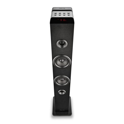 Altavoces NGS Inalámbricos Bluetooth 5.4 Broadcasting Karaoke Base madera negra