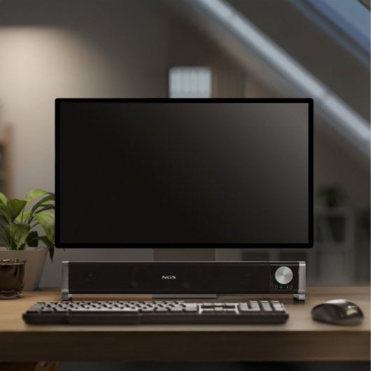 NGS Bluetooth 20 W kompakte kabellose USB-Soundbar mit Mikrofon und 3,5-mm-Buchse