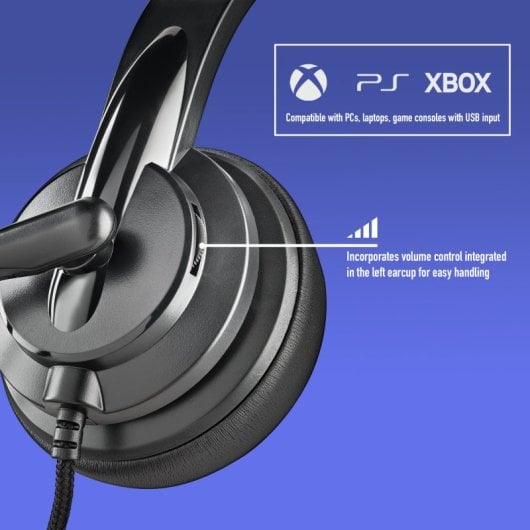 Auriculares NGS con cable USB-C y USB-A, micrófono flexible y filtrado de ruidos