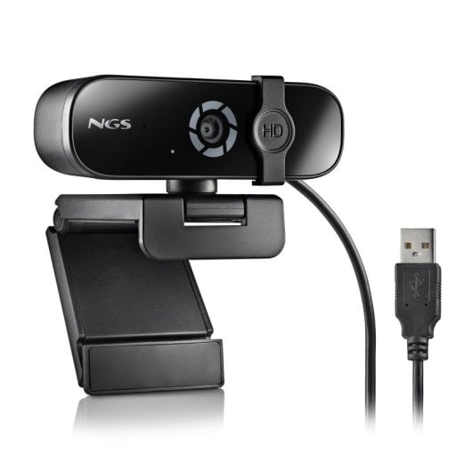 NGS XpressCam 720 Webcam 2K 2560x1440/5Mpx/Microfone Multidirecional/Filtro de Privacidade/Base Ajustável