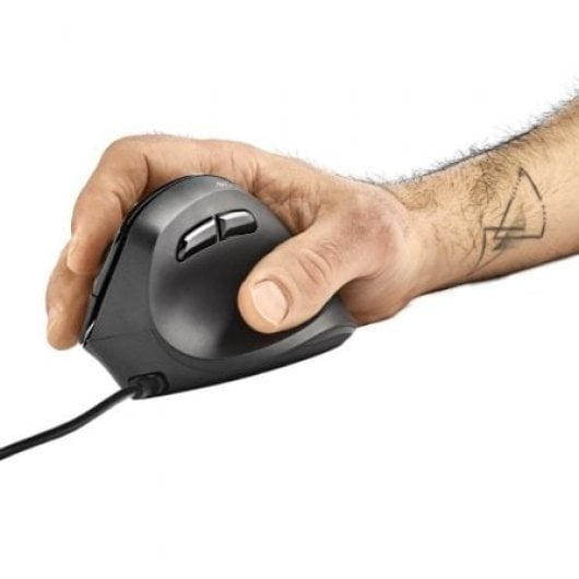 Ratón NGS ergonómico con cable 3200 DPI sensor láser botones silenciosos