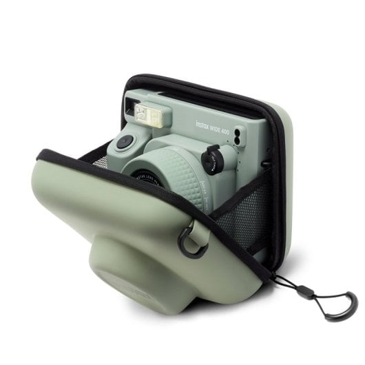 Fujifilm Instax Wide 400 Kompakt-Digitalkamera, Sofortbild, 62 x 99 mm, grüner Blitz, AA