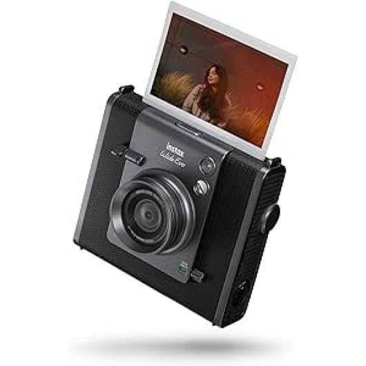 Fujifilm Instax Wide EVO Kompakte Digitalkamera mit 10 digitalen Sensoren, Linseneffekten und Rückbildschirm