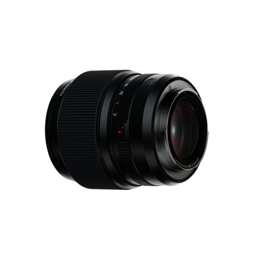 Lente preta Fujifilm 80mm F1.7 R WR para câmaras MILC, focagem automática, 9 lâminas de diafragma