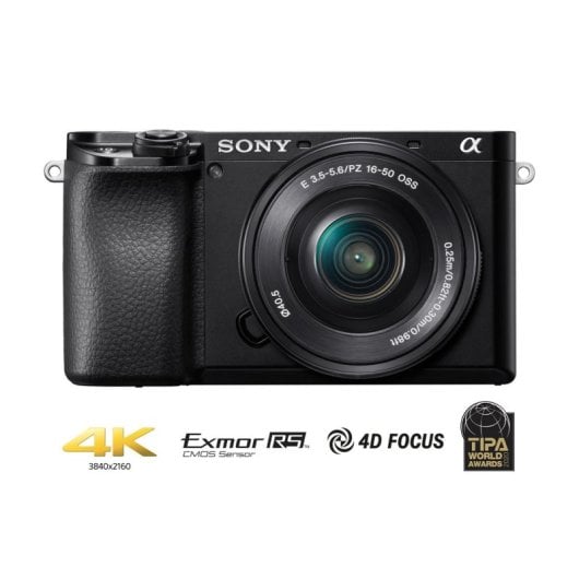 Kamera Sony α 6100 24,2 MP APS-C CMOS 4K Ultra HD WiFi Schwarz