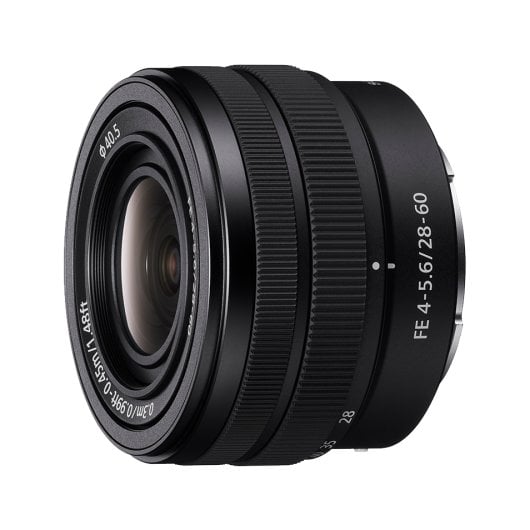 Objectif Sony SEL2860 28-60 mm 8/7 à monture E, noir, 167 g