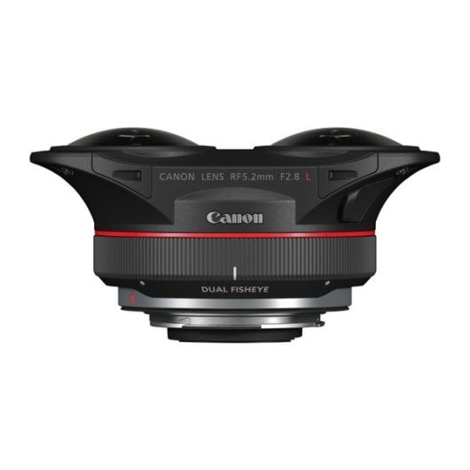 Objetivo Canon RF 5.2 mm f2.8L Dual Fisheye 10/12 Dual Fisheye Negro