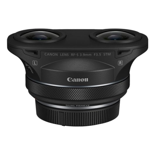 Objetivo Canon RF-S 3.9mm F3.5 STM Dual Fisheye 11/8 Negro para MILC