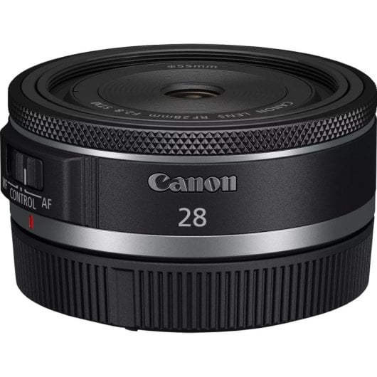 Canon RF 28 mm F2.8 STM 8-Element-Autofokus-Bajonettobjektiv in Schwarz