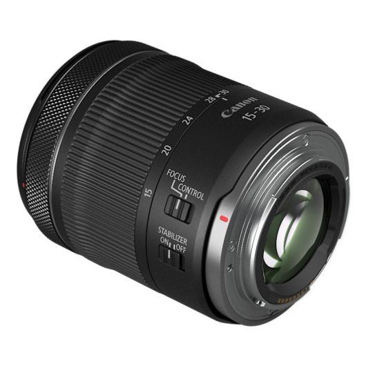 Objetivo Canon RF 15-30mm F4.5-6.3 IS STM ultra gran angular, estabilizador óptico, motor STM