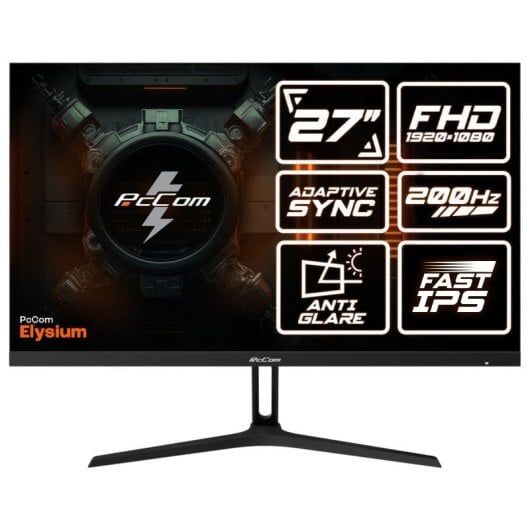Monitor gaming PcCom Elysium 27" IPS FHD 200Hz Adaptive Sync Reacondicionado