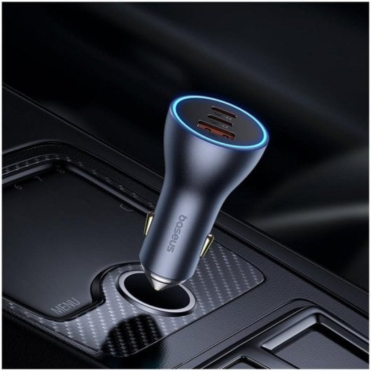 Caricatore Auto Universale 65W Nero con 2x USB-C e 1x USB 2.0 Caricatore Auto Universale 65W Nero con 2x USB-C e 1x USB 2.0
