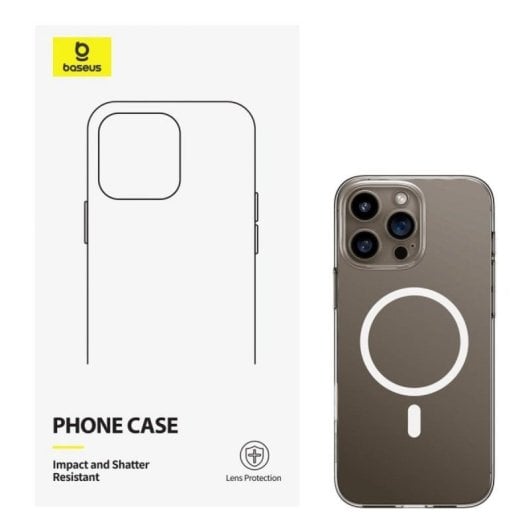 Kit Baseus iPhone 16 Pro Max Funda + Protector Cristal Templado + Cargador 45W