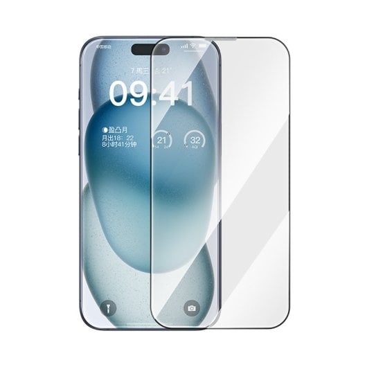 Kit Baseus per iPhone 16 Plus con custodia protettiva in vetro temperato e caricabatterie rapido da 45 W