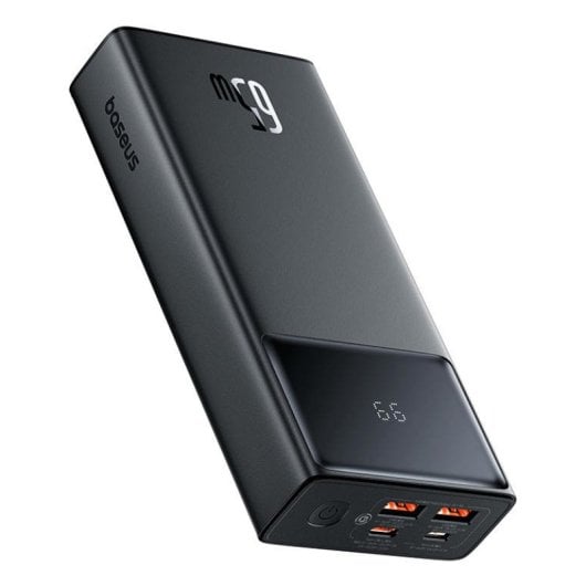 Power Bank Baseus 20000mAh 65W Nero Display Veloce USB-C Multi-dispositivo