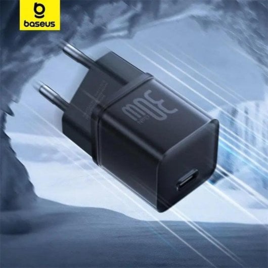 Cargador Baseus GaN5 Fast Charger Mini 1C Cluster 30W USB-C Carga Rápida Universal