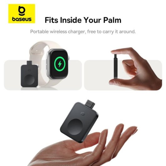 Chargeur sans fil magnétique Baseus MagPro 2,5 W pour Apple Watch USB-C ultra-fin et portable