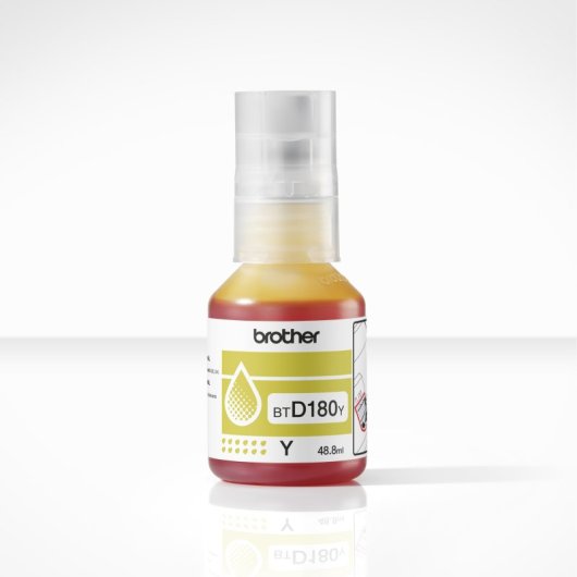 Cartucho de tinta amarelo Brother BTD180Y 5000 páginas compatível com DCP-T580DW/T583DW/T780DW
