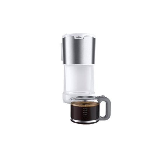 Cafetera de Goteo Braun KF1500WH 10 tazas 1000W Autoapagado AromaCarafe Filtro extraíble