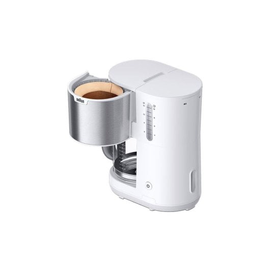 Cafetera de Goteo Braun KF1500WH 10 tazas 1000W Autoapagado AromaCarafe Filtro extraíble