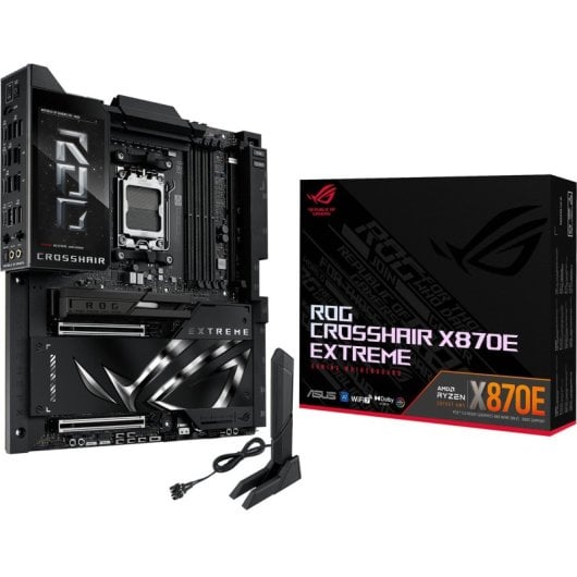 Carte mère Asus X870E Socket AM5 ATX Wi-Fi 7 étendu 10G LAN RGB