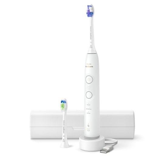 Philips HX7410/02 Sonicare Series 6500 Elektrische Zahnbürste, weiß, 62000 Bewegungen