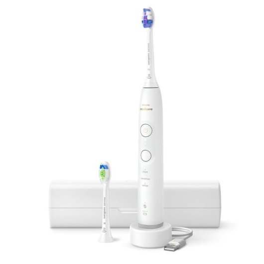Escova de Dente Sónica Philips Sonicare 6500 HX7410/02 3 Modos 2 Cabeças Temporizador