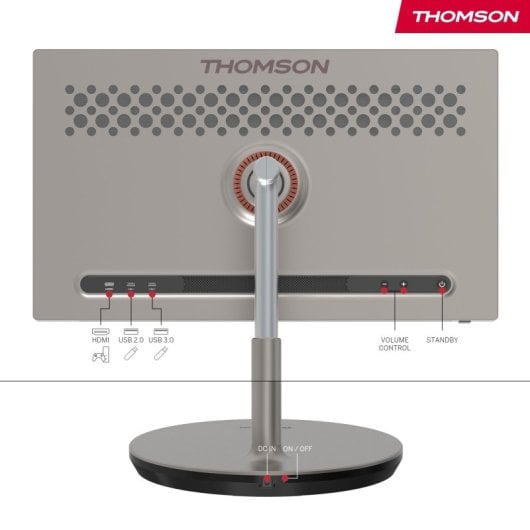 Thomson G63 Series 32UE5M45 LED Go Plus 32" 4K UHD Android, 8GB RAM, 64GB, Batería, Base Móvil