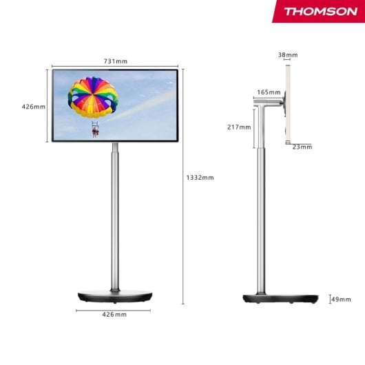 Thomson G63 Series 32UE5M45 LED Go Plus 32" 4K UHD Android, 8GB RAM, 64GB, Batería, Base Móvil