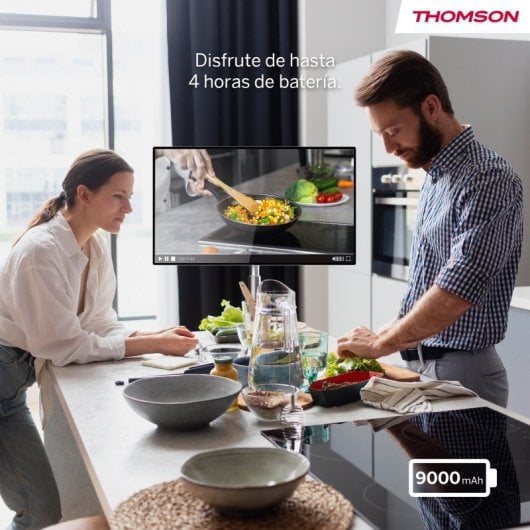 Thomson G63 Series 32UE5M45 LED Go Plus 32" 4K UHD Android, 8GB RAM, 64GB, Batería, Base Móvil