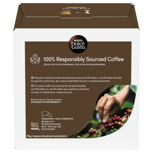 Cápsula de café Nescafé Dolce Gusto Café con Leche Intenso 16 unidades Intensidad 9