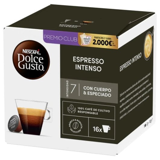 Cápsula de café Nestlé Expresso Intenso Dolce Gusto 16 Peças Intensidade 7 creme aroma a frutos